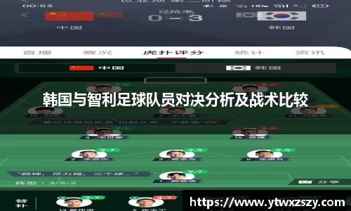 韩国与智利足球队员对决分析及战术比较